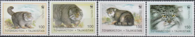 Tajikistan WWF Pallas's Cat 1996 MNH-10 Euro