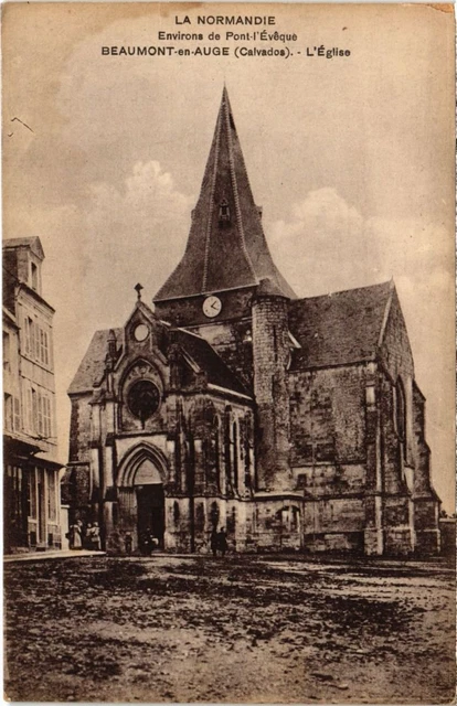 Carte Postale Ancienne - Beaumont-en-Auge - La Place Du Marché