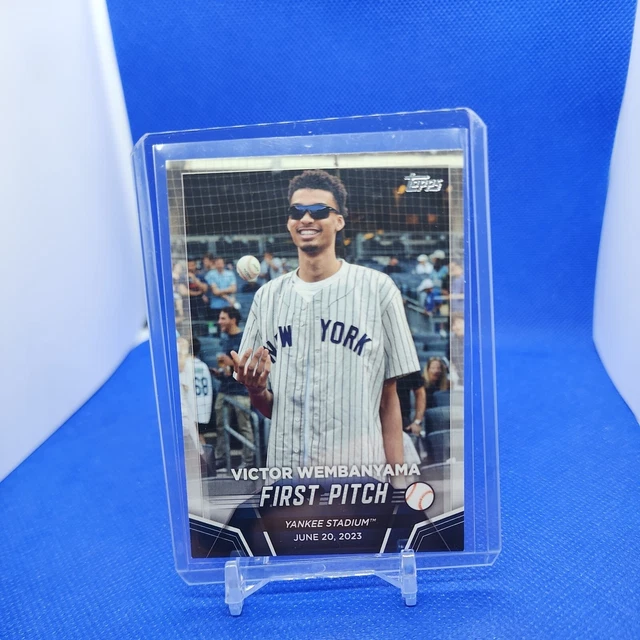 2024 TOPPS SERIES 2 Victor Wembanyama First Pitch SP FP1 NY Yankees