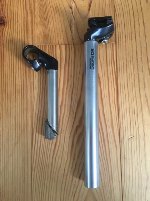 Shimano Deore DX Sattelstütze 27.0 SP-M650 Seat Post + Vorbau 1” Stem 22,2 25,4