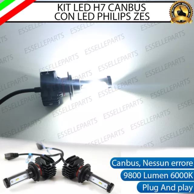 Kit Full Led Opel Corsa D Restyling Lampade H7 6000K Bianco 9800 Lumen Canbus