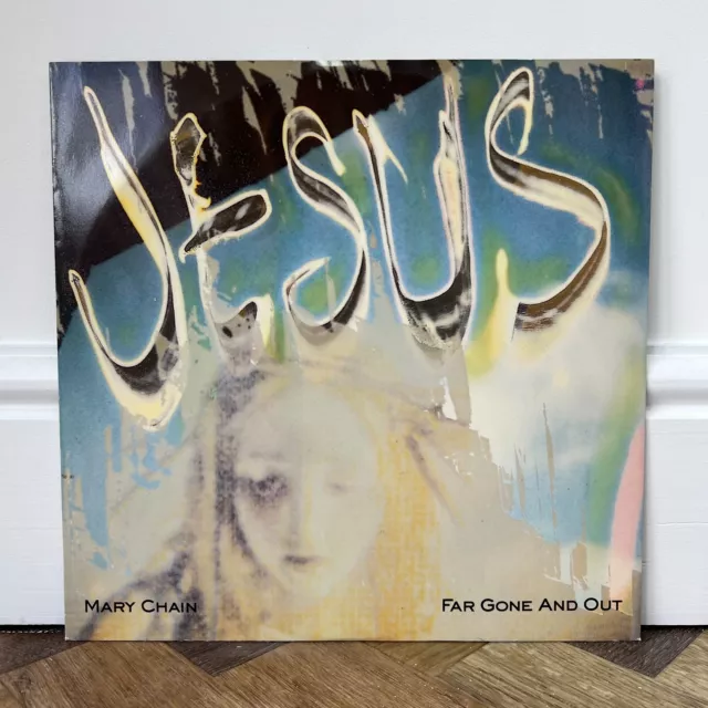 THE JESUS AND THE MARY CHAIN - Far Gone And Out 12" Vinyl Blanco Y Negro NEG 56T