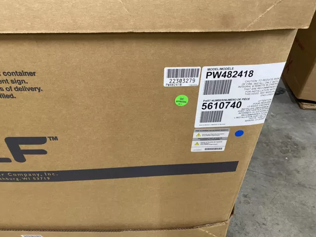 Wolf Pw482418 48" Pro Wall Hood Wolf Pw482418 48" Pro Wall Hood