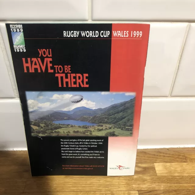 Wales V New Zealand 1997 Rugby Union Programme 3