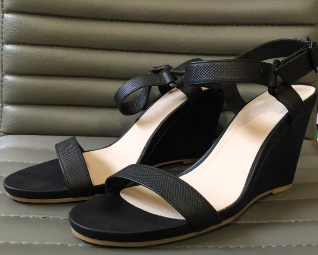 LACOSTE Women’s Dress Shoes Sandal KAROLY 116 Leather Black Size US 9