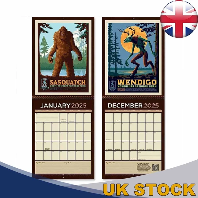 LEGENDARY CALENDAR OF National Parks 2025 Wall Calendar 27*21CM 2025