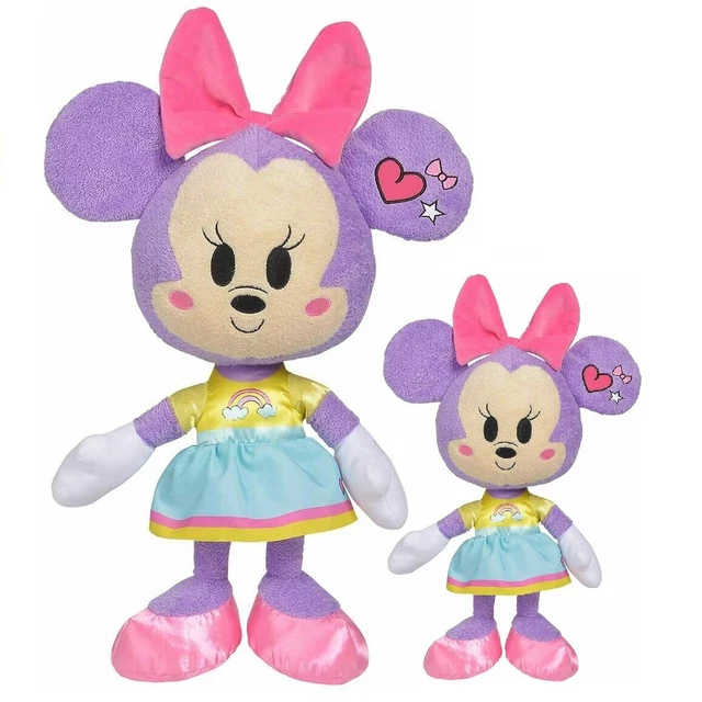 2X MINNIE MOUSE Peluche Grande 45cm Piccolo 25cm Originale