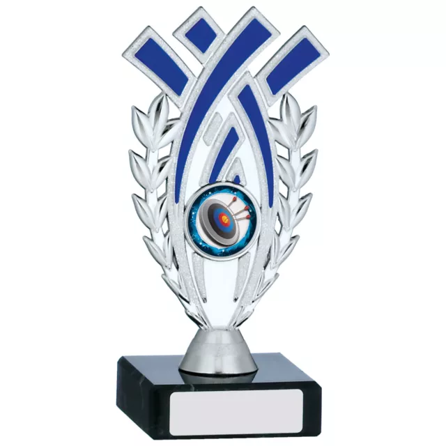 Argent & Bleu Flash Multi Sport Récompense École Événement Trophy Gratuit