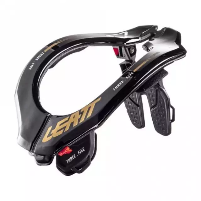 Leatt (Erwachsene) MOTORRAD 3.5 MX Motocross Enduro Nackenstütze (schwarz/gold)