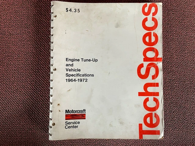 TECH SPECS ENGINE 1964 -1972 Ford GM Chrysler American Motors ...