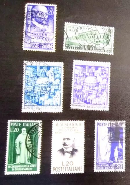 Italian Stamps. Scott's #s 524...5577. Used. Lot of 7.  sal's stamp store.