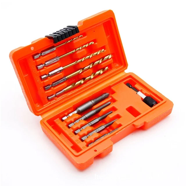 Lot De 12 Extracteurs à Vis En Spirale Drill Hog® - Garantie à Vie - Pour Vis Cassées