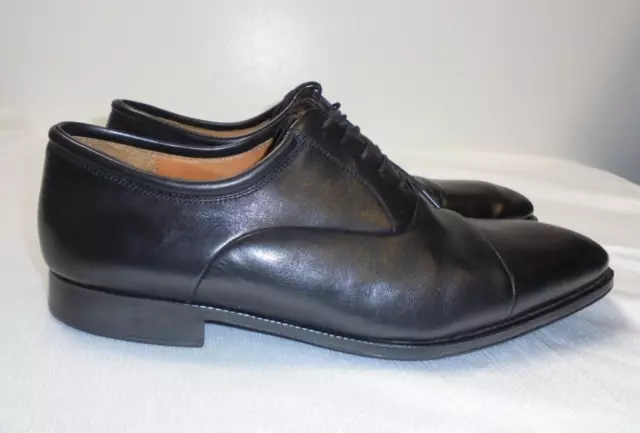 Magnanni Dress Shoes Black Leather Captoe Oxford Lace Up Men's sz 10.5 D