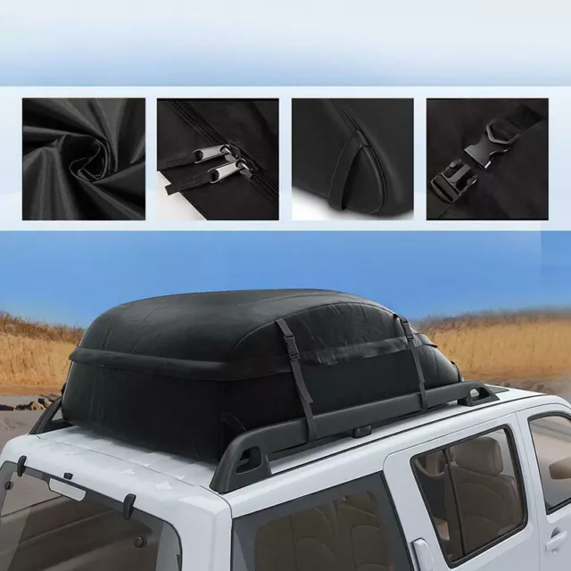 Car Roof Storage Bag Large Carrier Rack Luggage Travel Box  Universal Waterproof