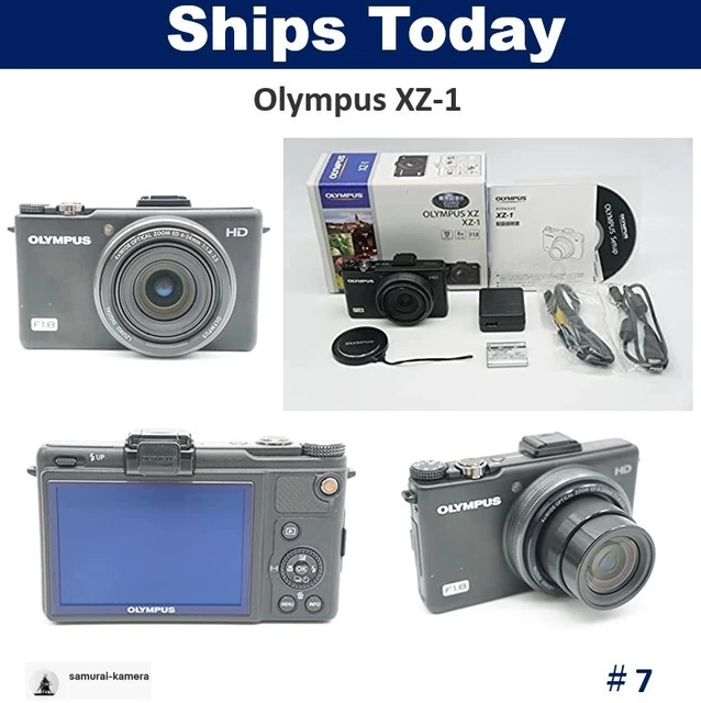 Olympus Stylus XZ-1 Digital Camera battery Black working Japanese #7