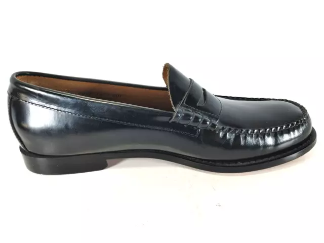 GH BASS WEEJUNS Mens Bradford Penny Loafers Black Leather Dress Shoes ...