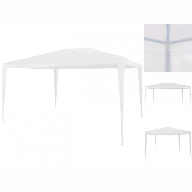 Pavillon Gartenzelt Partyzelt 3x4 M Weiß