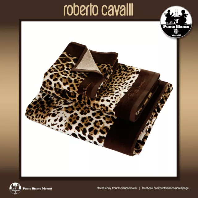 ROBERTO CAVALLI HOME BRAVO ANIMALIER Set asciugamani in spugna per bagno