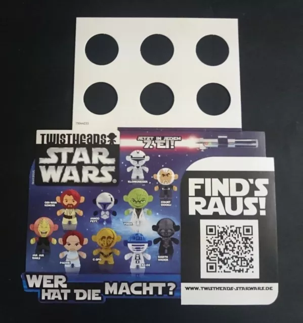 Original Palettenanhänger "Twistheads Star Wars" Deutschland 2012 Serien