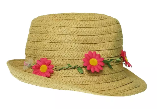 New Collection XIIX New Paper Hat Natural Regular Fedora Trilby $30 Tags