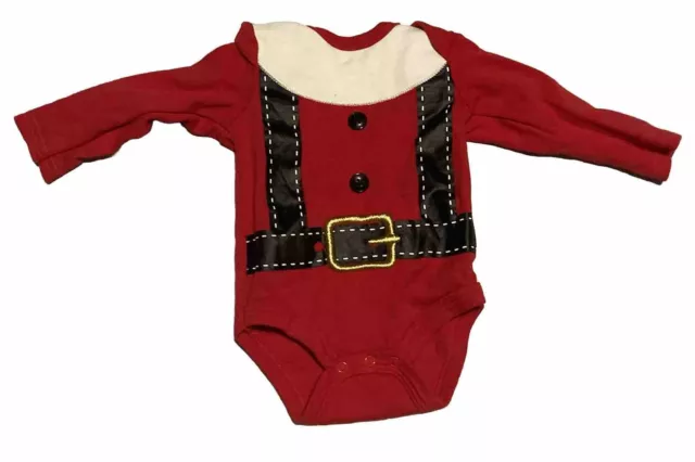 Bloomin Baby 0/3M Christmas Santa Elf Bodysuit One Piece Perfect Condition