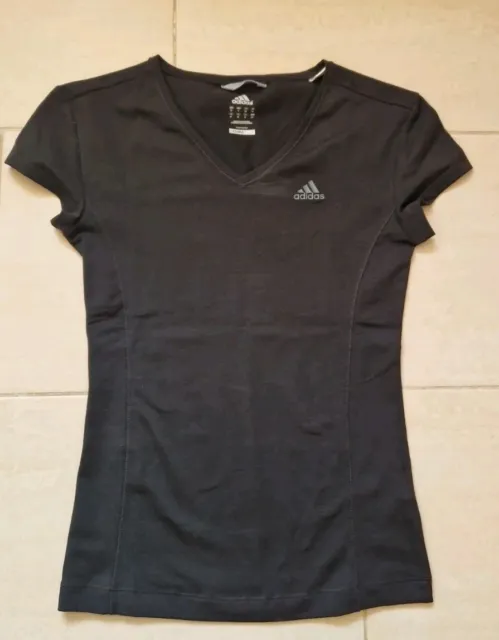 Adidas Damen ClimaLite Fitness Shirt Gr. S Top Neu 36 sexy Schwarz Stretch