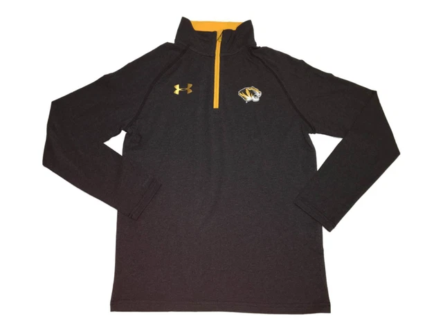 Missouri Tigers Under Armour Sciolto Ragazzi Grigio 1/4 Zip Leggero Felpa (M)