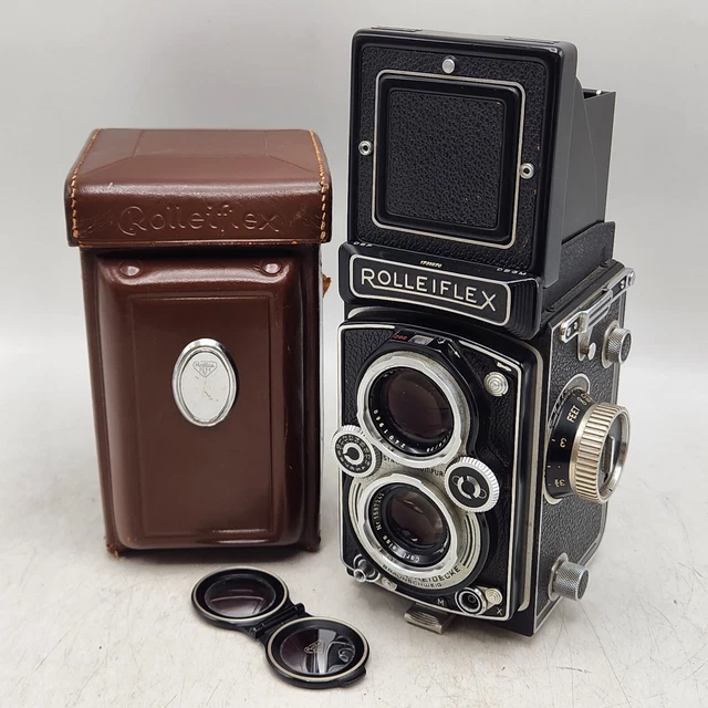 VINTAGE ROLLEI ROLLEIFLEX 120 TLR Camera - Carl Zeiss Tessar 75mm F3.5 ...