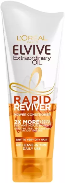 LOreal Elvive Extraordinary Oil Rapid Reviver Dry Hair Power Conditioner 180ml