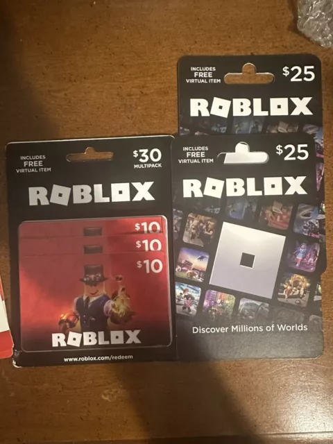 Roblox $30 Physical Gift Card [Includes Free Virtual Item] Roblox