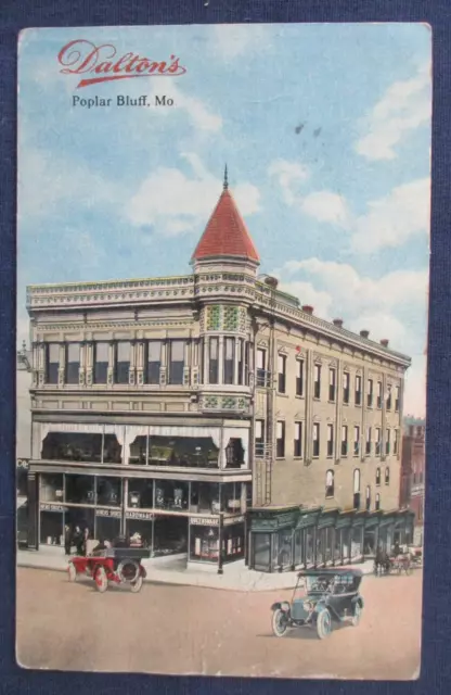 1916 Poplar Bluff Missouri Dalton's Department Store Postcard
