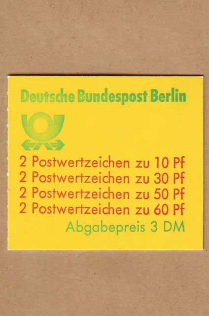 Berlin postfrisch**Markenheftchen MH 12 cb oZ