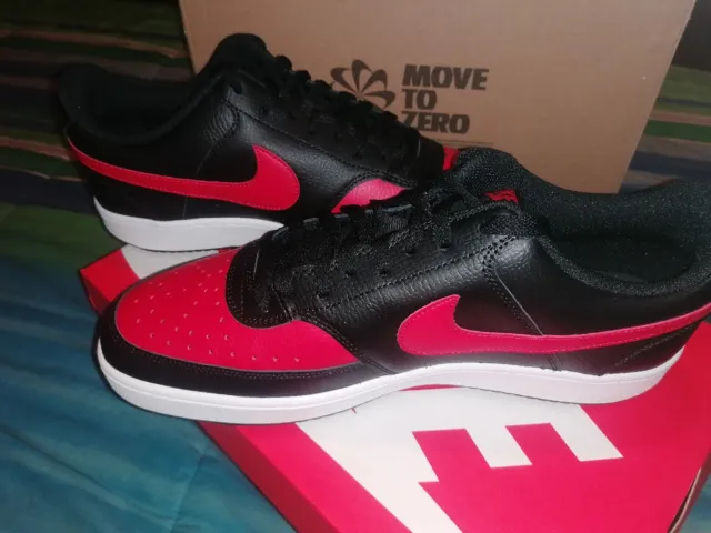 Nike Court Vision Low - Black, university red, white