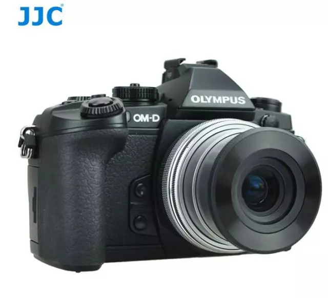 JJC Auto Open Lens Cap for Olympus M.ZUIKO DIGITAL ED 14-42mm f3.5-5.6 EZ Lens