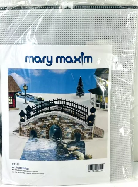 Mary Maxim The Village Bridge Plastic Canvas Kit
