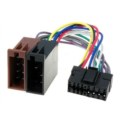 Maschio Connettore ISO Maschio Autoradio Sony 16 Pin serie CDX/MEX/WX 
