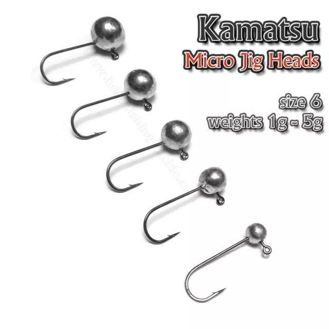 Micro Jig Heads size 6 1-5g LRF Ultra Light Soft Lure Drop Shot Fishing Set