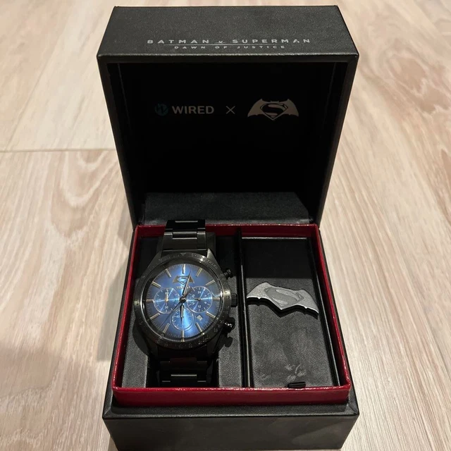 SEIKO WIRED BATMAN vs Superman Modello Cronografo Orologio da Uomo