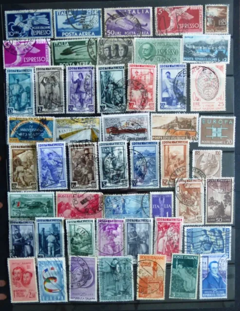 Selection of Used/cancelled Stamps from Italy Various Issues No XS-570