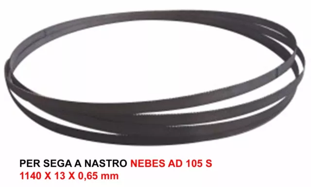 LAMA SEGA A NASTRO BIMETAL M42 PER NEBES TM AD 105 S (1140 x 13 x 0,65 mm)