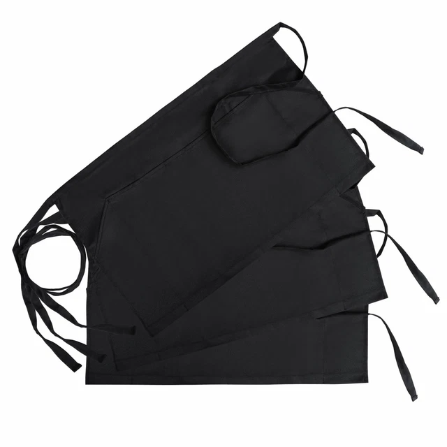 GWHOLE Set di 3 Grembiule da Cucina per Donne Uomini Chef Opere Grembiule (Z9f)