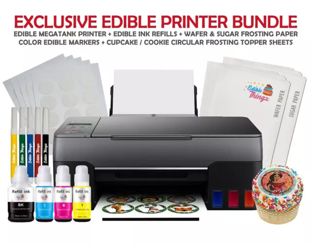 Ediblethingz Cake Topper Edible Image Printer, Edible Ink, Wafer & Sugar Paper