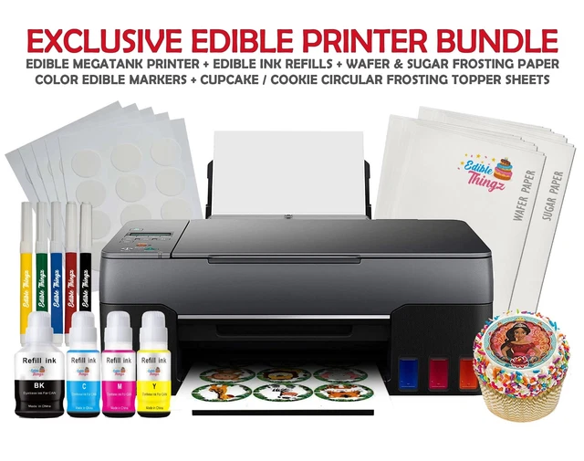 Ediblethingz Cake Topper Edible Image Printer, Edible Ink, Wafer & Sugar Paper