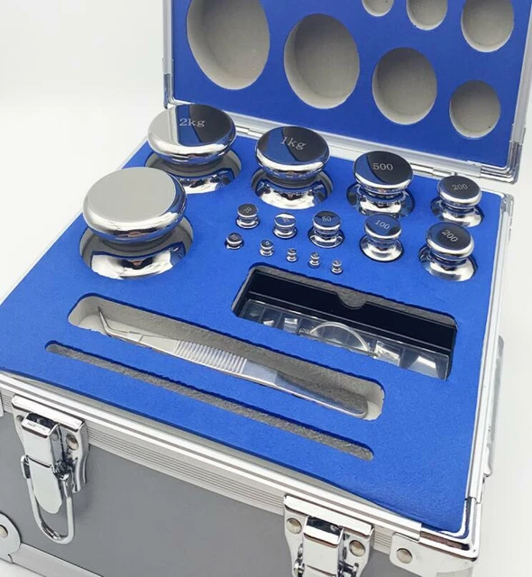 New F1 Grade 27pcs 1mg-2kg 304 Stainless Steel Scale Calibration Weights Kit 2