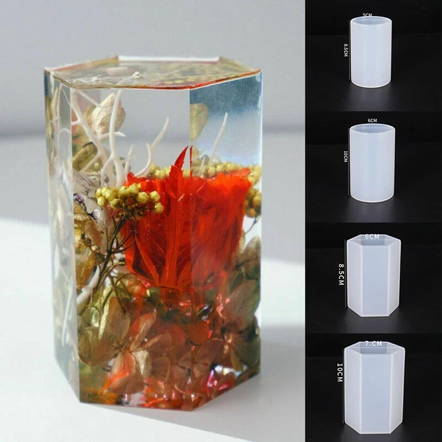 Molde de silicona hágalo usted mismo artesanía resina epoxi molde artesanía hágalo usted mismo adorno hexagonal