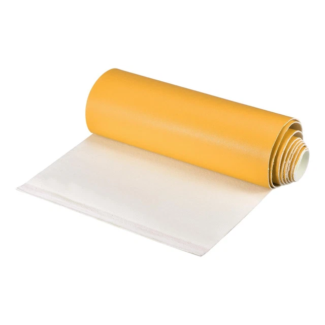 Sintetico Pelle Lenzuola,PU per Creazione Artigianato,20x135cm Profondo Giallo