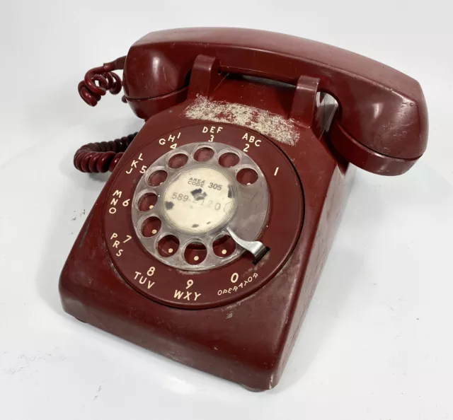 Bell System Western Electric Rotary Phone RED