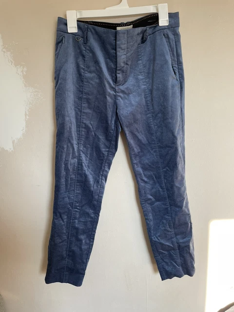 Anthropologie The Essential Slim Pants Women Size 8 Velvet Blue