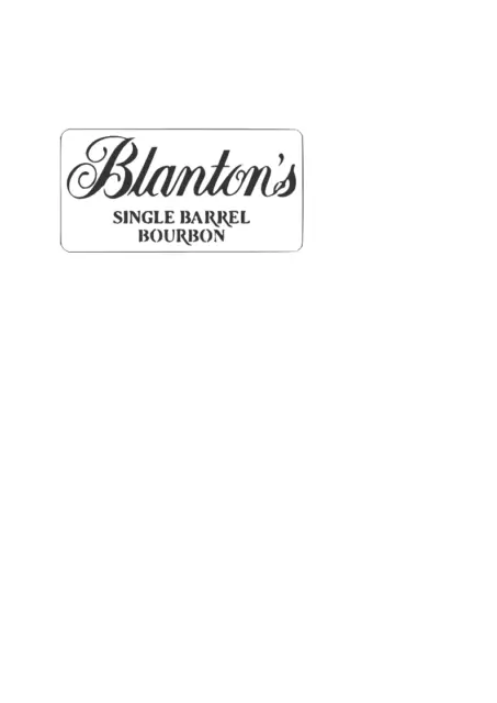 LOGOTIPO, AERÓGRAFO, plantilla de bourbon de un solo barril de Blanton - personalizado