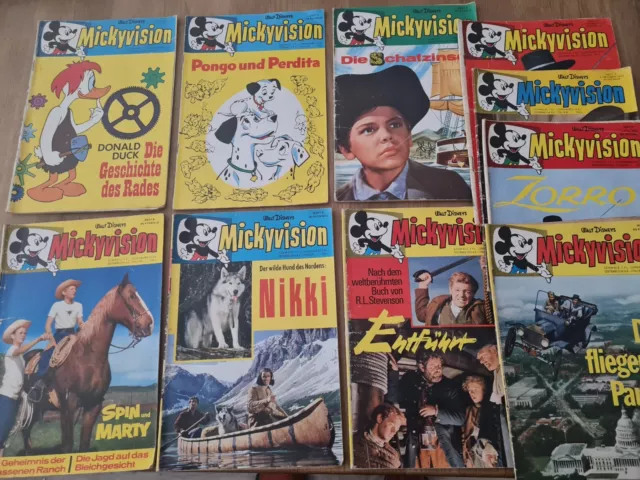 Mickyvision Heft Nr. 1 bis 13 von 1963 (Sammlung 10 Hefte)